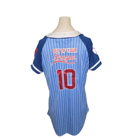 Baseball Babe Costume Halloween Cosplay Size Large  No Cap, No Short - Picture 8 of 12